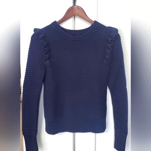 Banana Republic Ruffle shoulder sleeve knit sweater Ladies sz. S